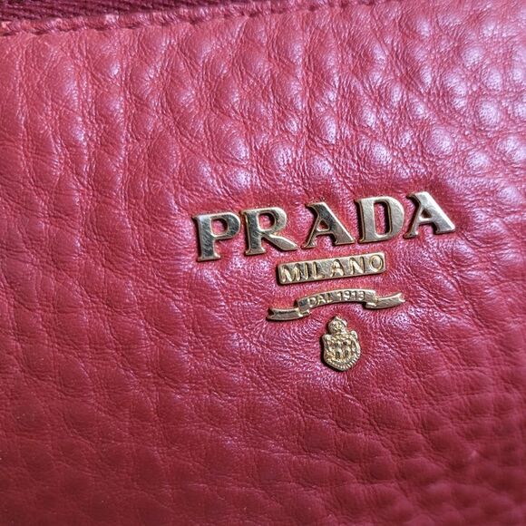PRADA Red Vit.Daino Leather Bag - Picture 5 of 7